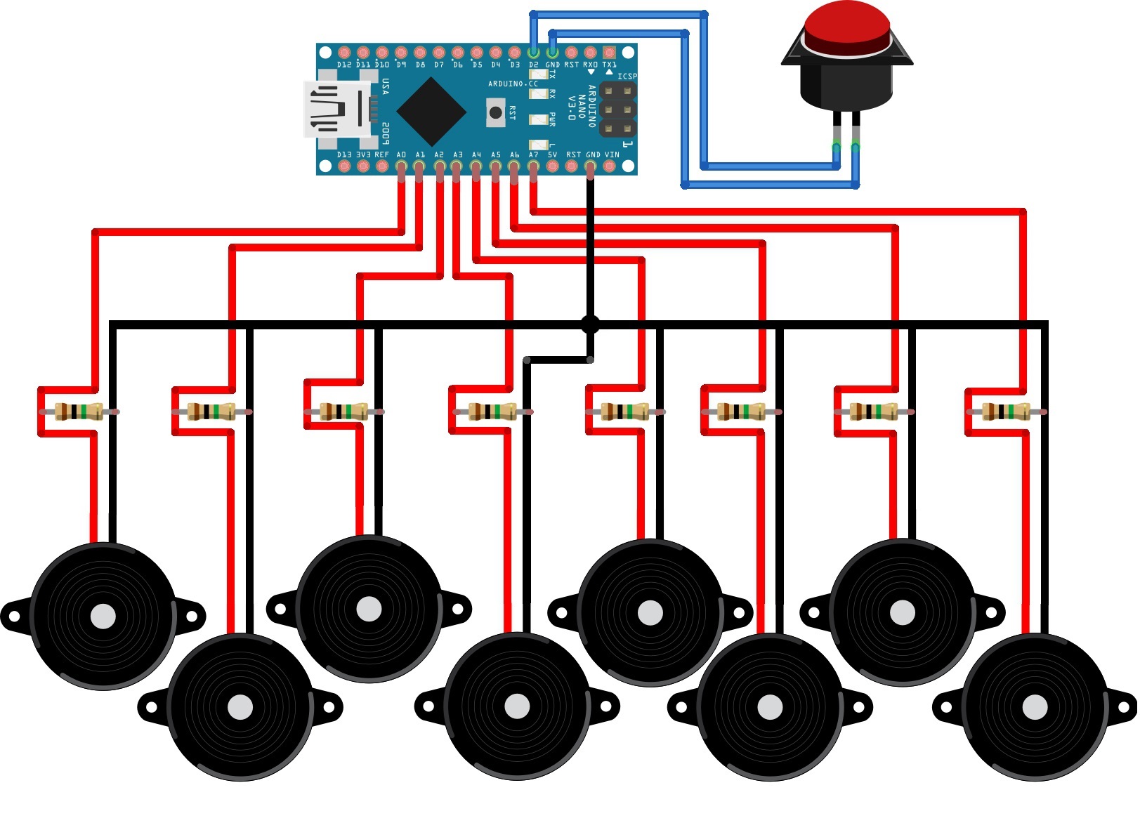 Arduino Nano MIDI Keyboard  Simple DIY Electronic Music Projects